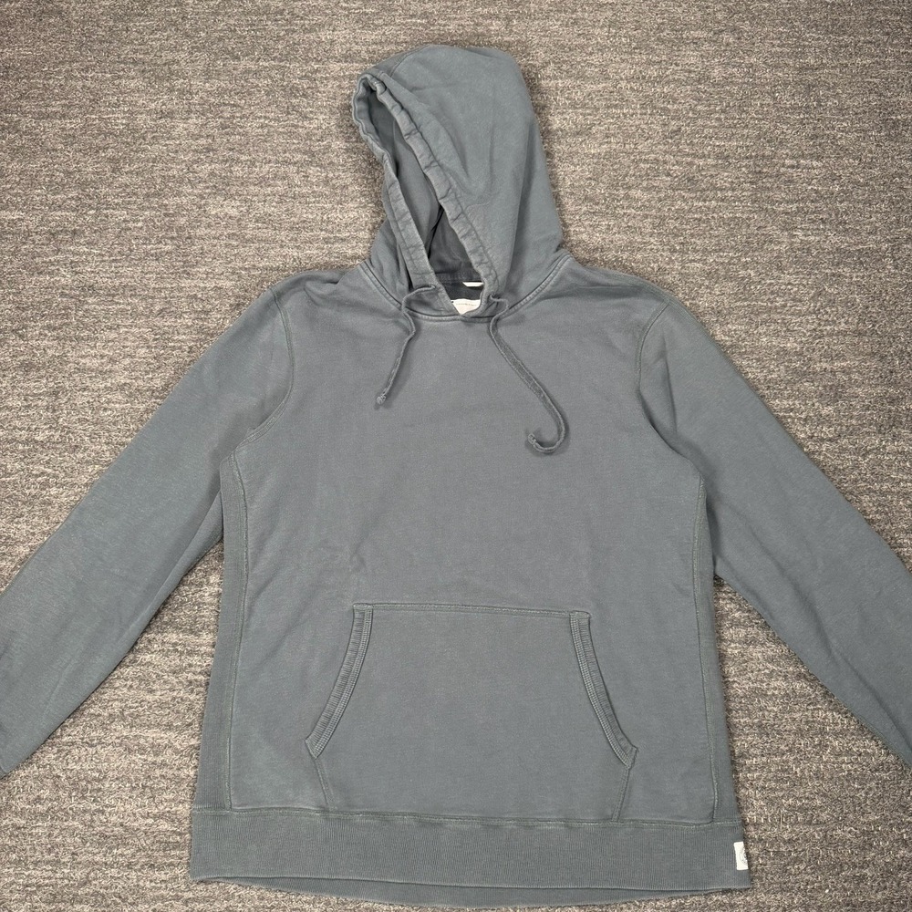Reigning Champ Hoodie Men Large Blue Pullover Long Sleeve Cotton Canada Fleece
